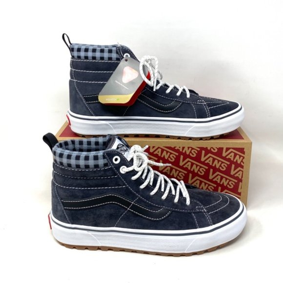 VANS SK8-Hi MTE-1 High Top Plaid Gray Suede Men’s Size Sneakers VN0A5HZYGYW - Picture 3 of 9